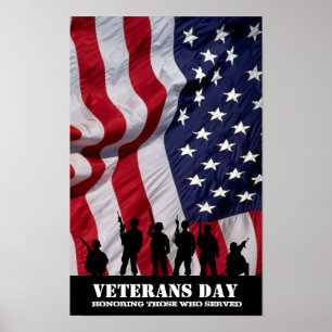 Att hedra dem som tjänstgjorde. Veteranernas dag Poster