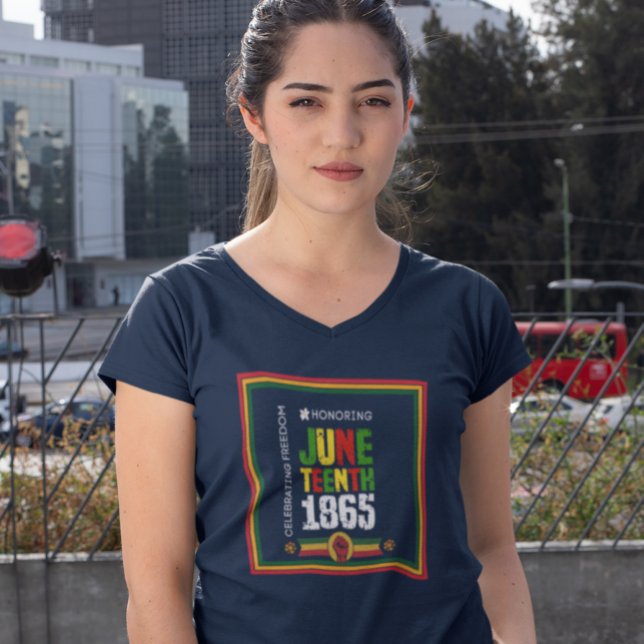 Att hedra den Junetteonde 1865-berömda friheten T Shirt (Skapare uppladdad)