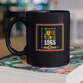 Att hedra den Junetteonde 1865-berömda friheten Två-Tonad Mugg