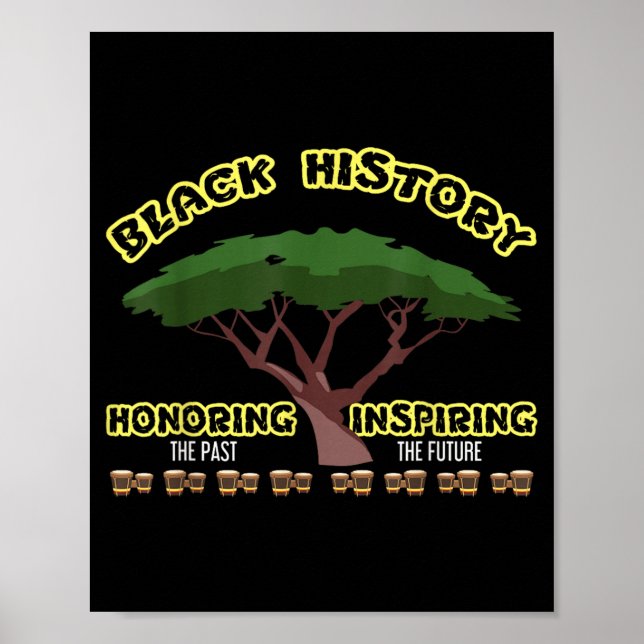 Att Hedra Det Förflutna Svarta Historiemånaden Poster (Framsidan)