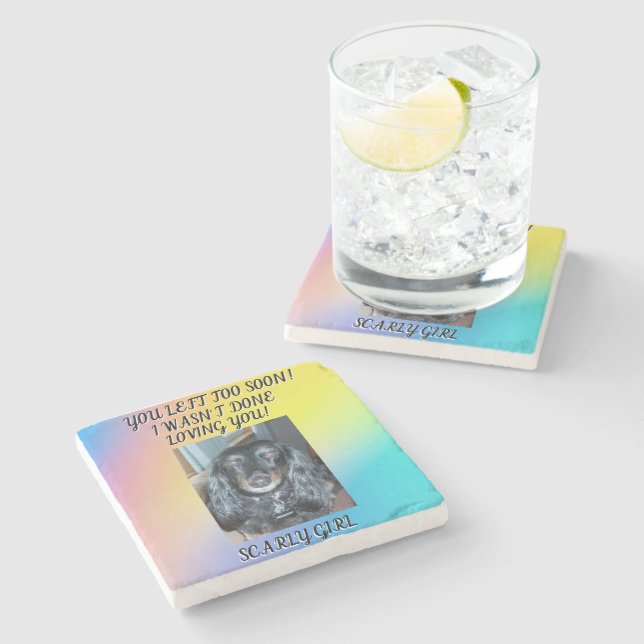 Att hedra ditt barn Päls Baby PM 1-foto Stenunderlägg (Sidan)