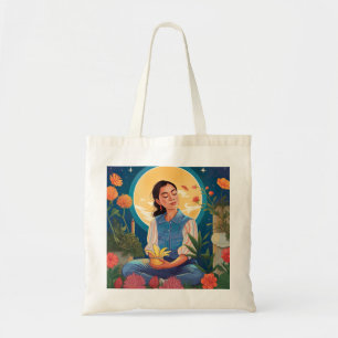 Att hedra hennes fästdon och Måne Tote Bag Tygkasse