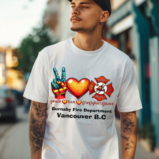 Att hedra kärlek och modet för brandavdelningen t shirt (Skapare uppladdad)