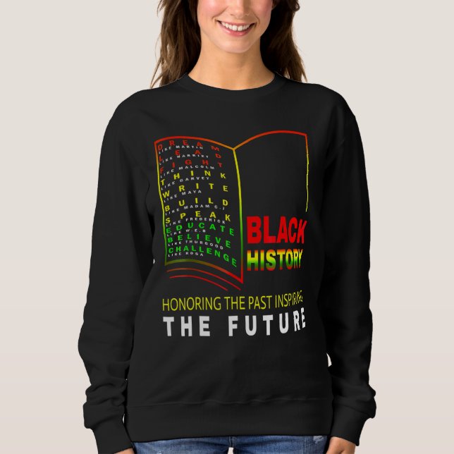 Att hedra tidigare inspirerande framtida afrikansk t shirt (Framsida)