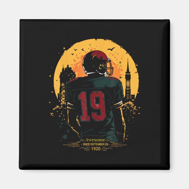 Att hedra tidigare inspirerande framtida Manar Wom Magnet (Framsidan)