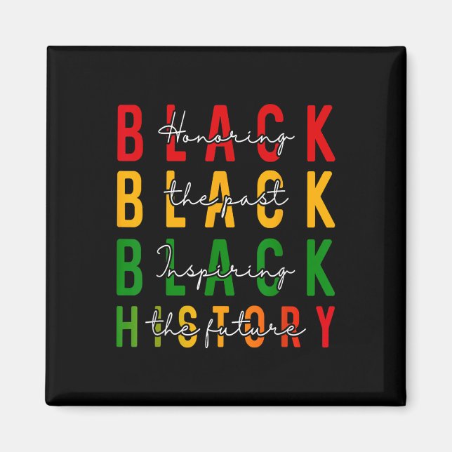 Att hedra tidigare inspirerande framtida Manar Wom Magnet (Framsidan)