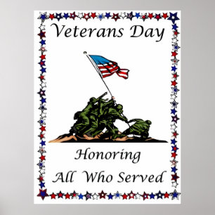 Att hedra våra hjältar denna veterandag 2025 poster