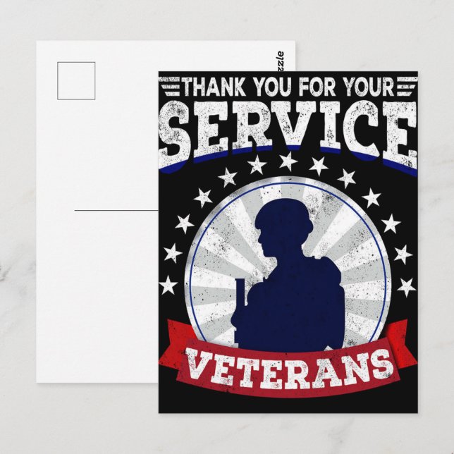 Att hedra våra hjältar denna veterandag 2025 vykort (Fram/baksida)