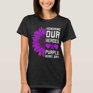 Att hedra våra militära barn i Heroes Lila Heart D T Shirt