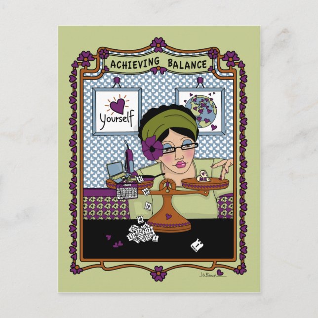 Att hitta balansen_A_ Vykort (Framsida)