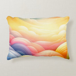 Att hitta fred i Puffy Dreamy Coluds Prydnadskudde