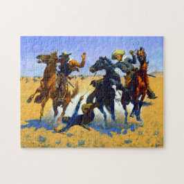 Att hjälpa en kamrat Frederic Remington 1890 Pussel