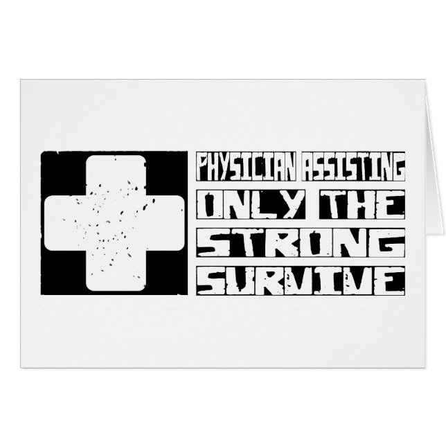 Att hjälpa för läkare överlever hälsningskort (Framsidan Horizontal)