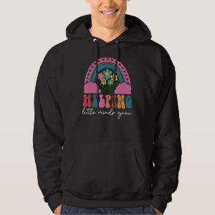 Att hjälpa små minder att växa regnbågsläraren til hoodie