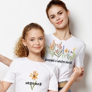 Att höja en Wildblomma Mamma New Mamma Mini Mors d T Shirt
