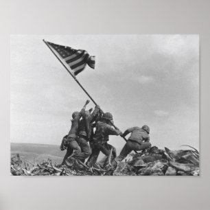Att höja Flagga på Iwo Jima Poster