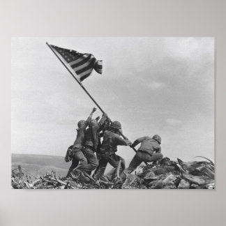 Att höja Flagga på Iwo Jima Poster