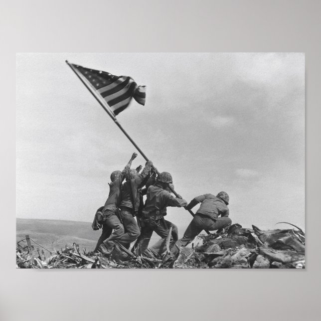 Att höja Flagga på Iwo Jima Poster (Framsidan)