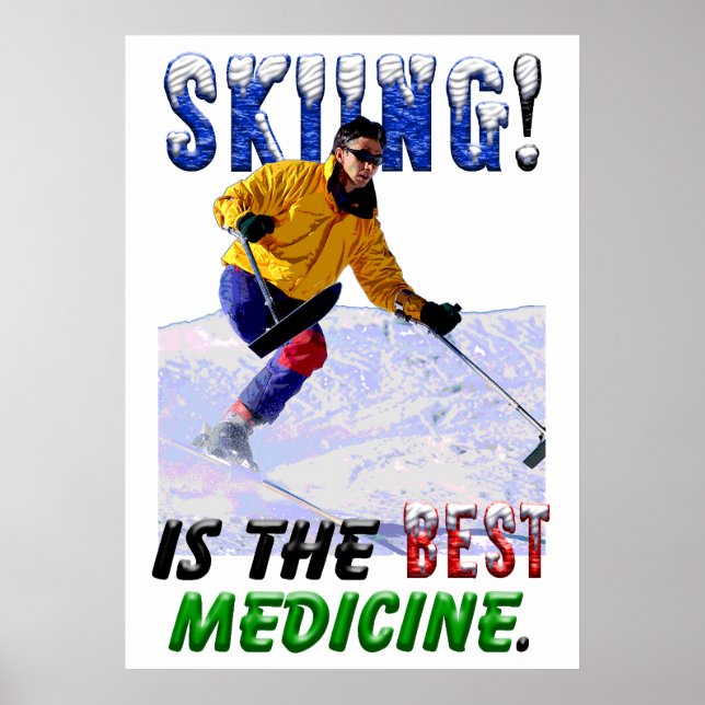 Att hoppa är bästa medicinen poster (Framsidan)