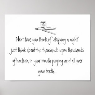 Att hoppa över en natt av Poster från brushen Dent