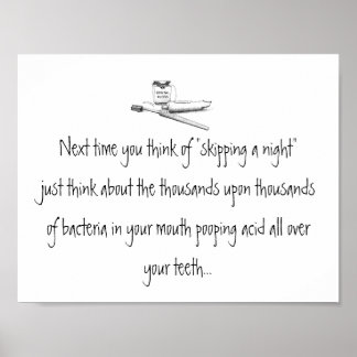 Att hoppa över en natt av Poster från brushen Dent