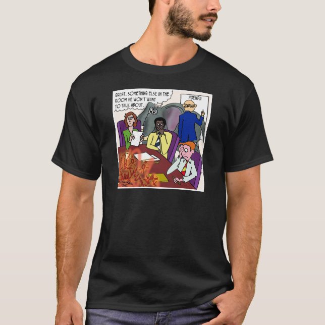Att ignorera elefanten och elden vid konferensen t shirt (Framsida)