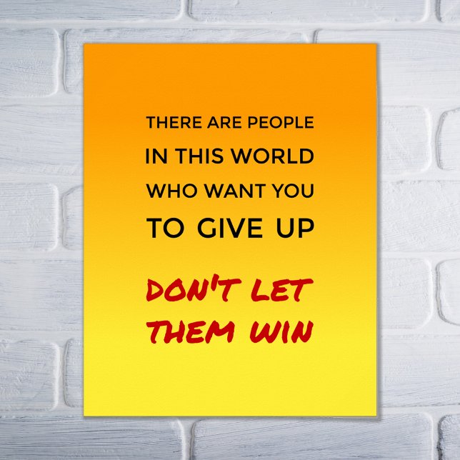Att inspirera ge att citera positiv attityd poster (Skapare uppladdad)