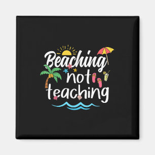 Att inte lära sig sommar Vacation Brak Teache Magnet