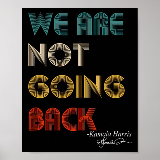 Att inte rösta om 2024 års president Kamala-harr Poster (Framsidan)
