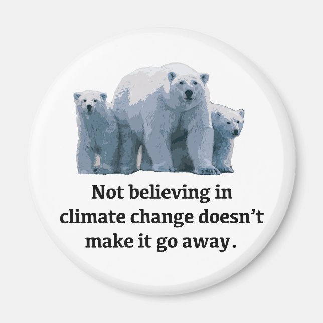 Att inte tro på klimatförändringarna magnet (Framsidan)