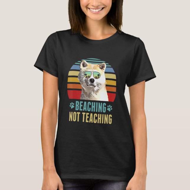 Att inte undervisa kanadisk Hund Lärare sommar T Shirt (Framsida)