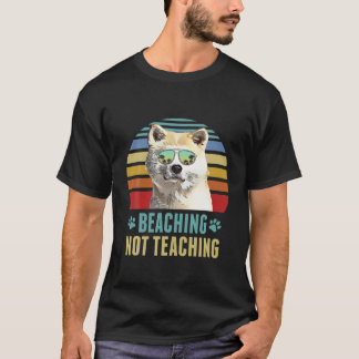 Att inte undervisa kanadisk Hund Lärare sommar T Shirt