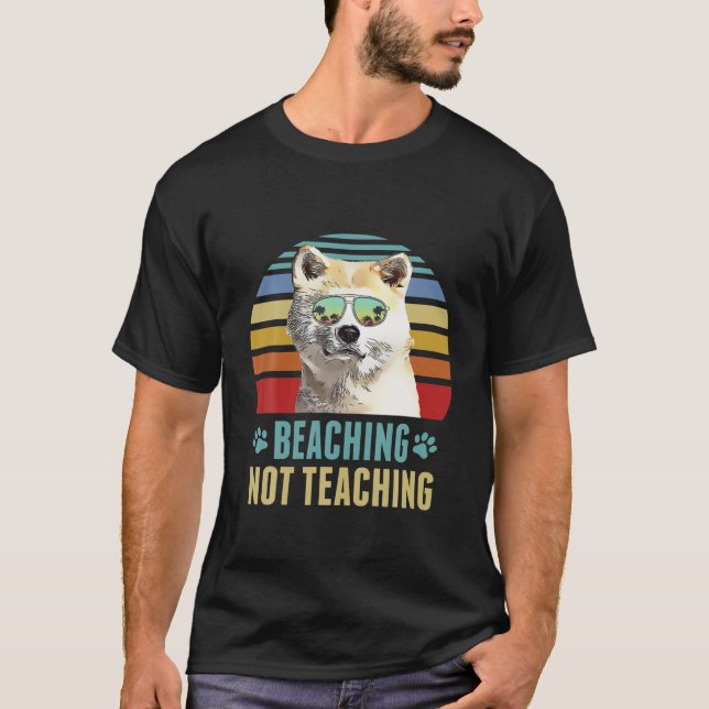 Att inte undervisa kanadisk Hund Lärare sommar T Shirt (Framsida)