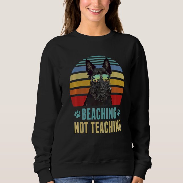 Att inte undervisa skotsk terrier-Hund T Shirt (Framsida)