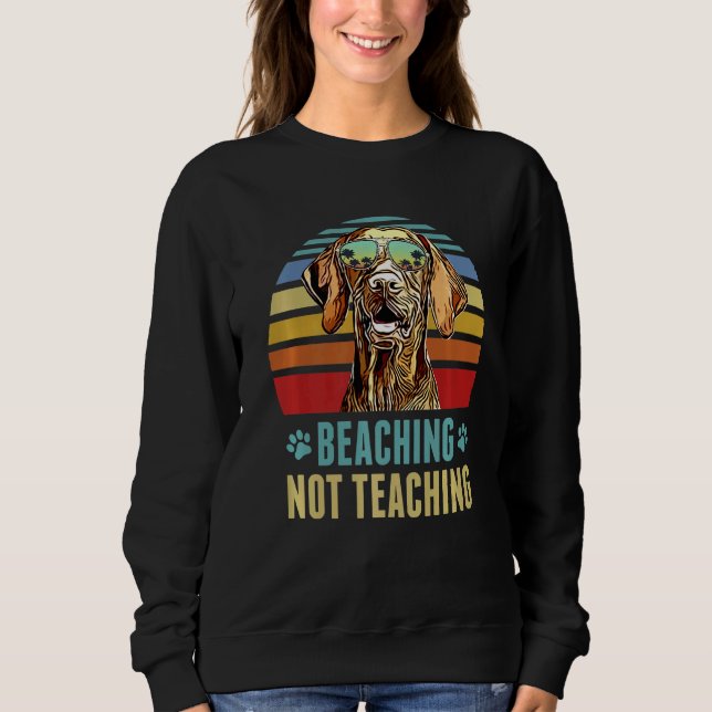 Att inte undervisa Vizsla Hund Summe T Shirt (Framsida)