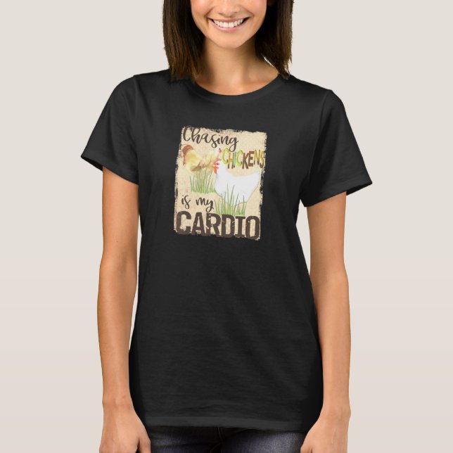 Att jaga höns är min kondition! - Meme - Puns - Bo T Shirt (Framsida)