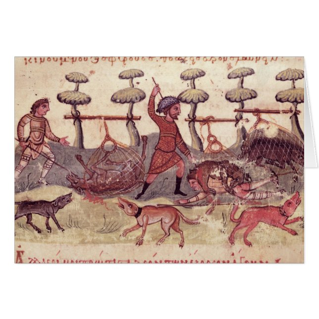 Att jaga med förtjänar hälsningskort (Framsidan Horizontal)