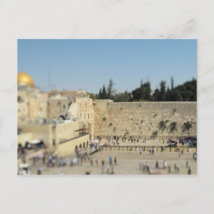Att jämra sig väggen - gammal stad Jerusalem, Vykort