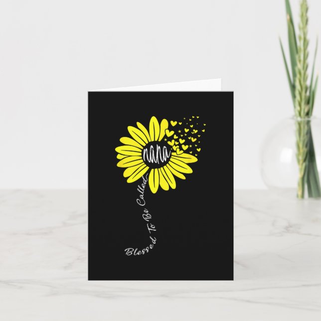 Att kallas Nana Glad mors dag Solros Fami Kort (Framsida)