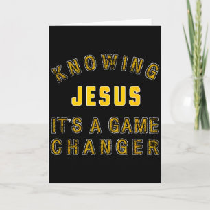 Att känna Jesus är en spelomdanare Kort