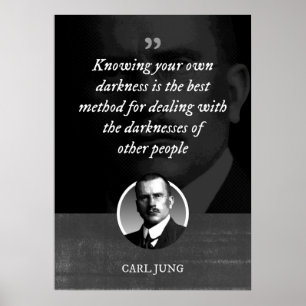 Att känna till sitt eget mörker är den bästa metod poster