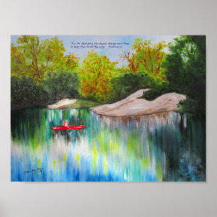 Att kanota besegrar den Withlacoochee floden Poster