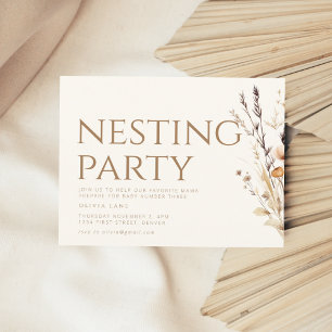 Att kapa Party Sip och se babyskor Inbjudan