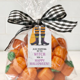 Att kasta en Happy halloween-Märkre Presentetikett