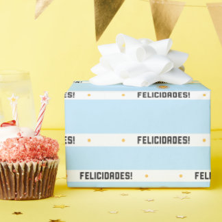Att kasta Pappra Felicidades! Presentpapper