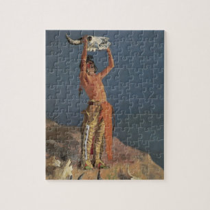 Att kasta tillbaka Buffalo av Frederic Remington Pussel