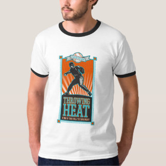 Att kasta värmer baseballT-tröja Tee Shirt