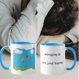 Att klara sig med nöd och näppe - Ankhumor Mugg