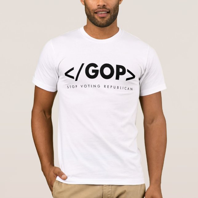 Att kodifiera för HTML avslutar GOP-T-tröja T-shirt (Framsida)