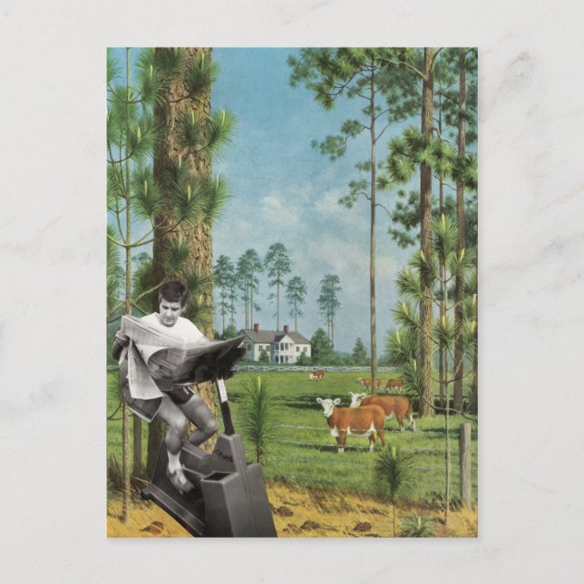 Att komma i form - vykort (Framsida)